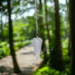 Péndulo Facetado Mineral - Cuarzo Cristal REF 200