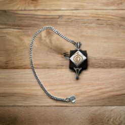 Péndulo Hexagonal Grabado CHO KU REI Ojo de Tigre