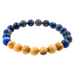 Pulsera Mineral Lapislazuli con Palo Santo REF  7