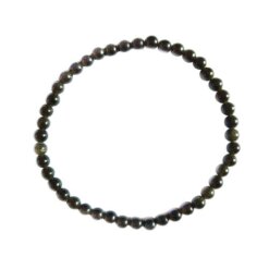 Pulsera Mineral OBSIDIANA DORADA 4MM REF 5