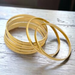 Pulsera Semanario Acero Dorado Ancho Mod 05