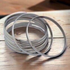 Pulsera Semanario Acero Plateado Ancho Mod 04