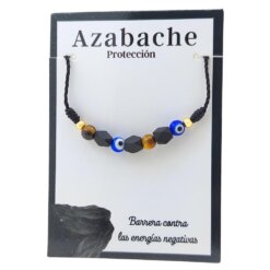 Pulsera mineral AZABACHE OJO DE TIGRE OJO TURCO 4