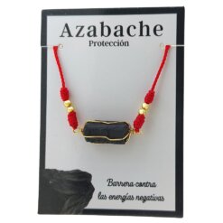 Pulsera mineral hilo rojo alambre – AZABACHE REF 4