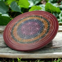 Quemador piedra diseños 5  7 CHAKRAS FLOR VIDA 350