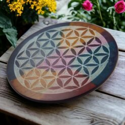 Quemador piedra diseños 5  FLOR VIDA 350