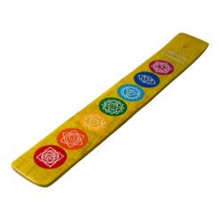 Quemador tabla madera 7 chakras 065-07 AMARILLO