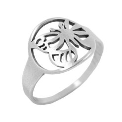 SET 12 ANILLOS DE ACERO - MARIPOSA