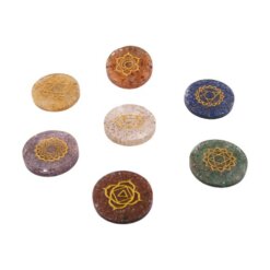 SET ORGONITA 7 CHAKRAS GRABADOS REF 990