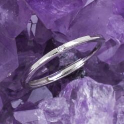 Anillo Plata FINO PUNTO DE CIRCONITA REF  390