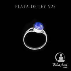 Anillo Plata Lapislazuli 1 piedra delgado REF  500