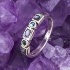 Anillo Plata de Ley 925 PIEDRAS AVALON REF  690