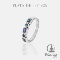 Anillo Plata de Ley 925 PIEDRAS AVALON REF  690