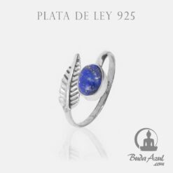 Anillo Plata de Ley 925 PLUMA LAPISLAZULI REF  490