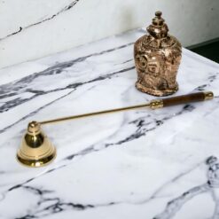 Apagavelas Bronce mango madera