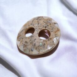 BROCHE COLOR PARA PAREO 8 CMS - blanco