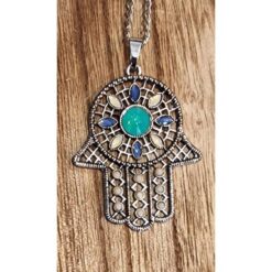 COLGANTE METAL CON CADENA MOD  2 MANO