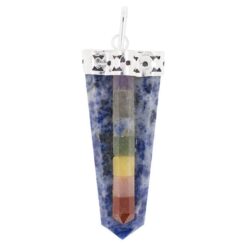 Colgante Flat Punta Chakras SODALITA