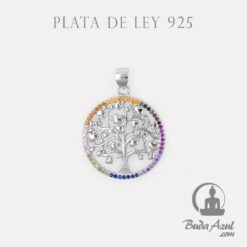 Colgante Plata ARBOL VIDA CORAZON CIRCONIT REF 890