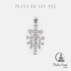 Colgante Plata CRUZ CARAVACA CIRCONITAS GR REF 490