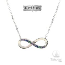 Colgante Plata Ley 925 Infinito Circonitas REF1090