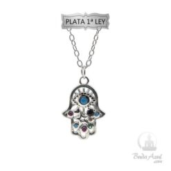 Colgante Plata Ley 925 Mano de Fátima Cir  REF 790