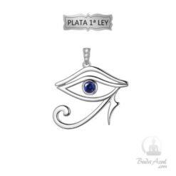 Colgante Plata Ley 925 Ojo Horus Circon AzulREF790