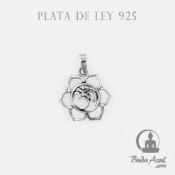 Colgante Plata OM FLOR DE LOTO REF  390