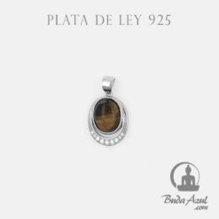 Colgante Plata OVALADO OJO DE TIGRE REF 590