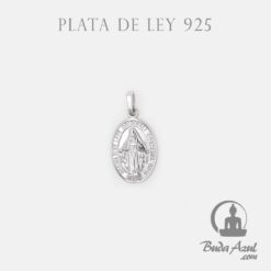Colgante Plata VIRGEN AMULETO MEDALLON REF  590