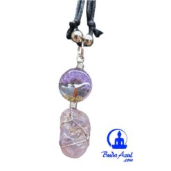 Collar árbol piedra mineral AMATISTA REF 4