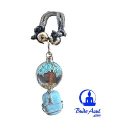 Collar árbol piedra mineral TURQUESA