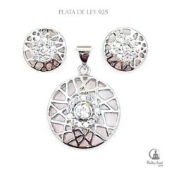 Conjunto Plata de Ley 925 MANDALA REF  1580