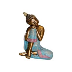 Figura Buda Pico 14cm Bronce-Azul LYH23447-2A