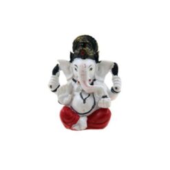 Figura Ganesh 8 5cms – Blanco y Rojo 33444-4B