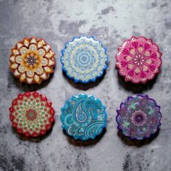 Imán cerámica Mándala 6x6cms