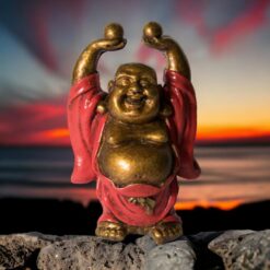 LUCKY BUDA RESINA 11 5CM ALTO REF 290 - 22 - ROJO