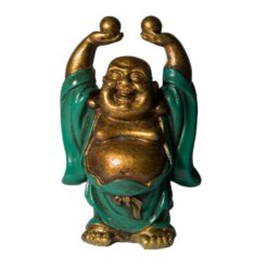 LUCKY BUDA RESINA 11 5CM ALTO REF 290-22-TURQUESA