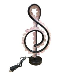 Lámpara Clave de Sol - Cuarzo Rosa