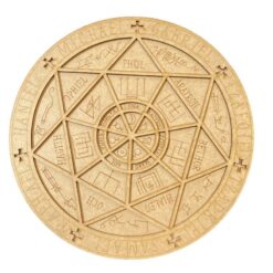 MADERA CON CORTE LASER 25 CM DISEÑO ARCANGELES