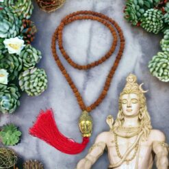 MALA RUDRA 8MM LATÓN BUDA