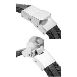 PULSERA ACERO POLIPIEL MOD  4