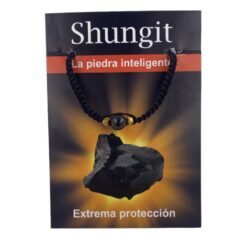 PULSERA HILO CON MINERAL SHUNGIT NEGRO  MOD  1