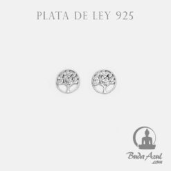 Pendientes Plata ARBOL VIDA HOJAS CIRCONITA REF390