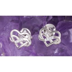 Pendientes Plata CORAZON INFINITO CIRCONITAS 290