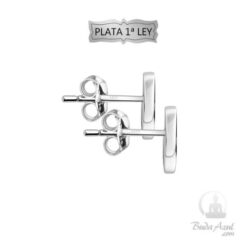 Pendientes Plata Ley 925 Corazón circonita REF 290