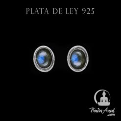 Pendientes Plata Ley 925 Labradorita MOD 2 REF500