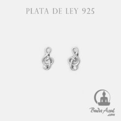 Pendientes Plata NOTA MUSICAL CIRCONITA 290