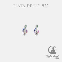 Pendientes Plata NOTA MUSICAL CIRCONITAS COLOR 590