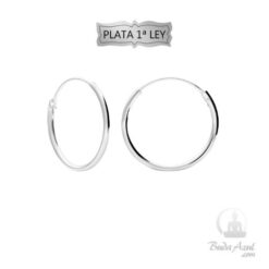 Pendientes Plata de Ley 925 Aro 15mm REF 290